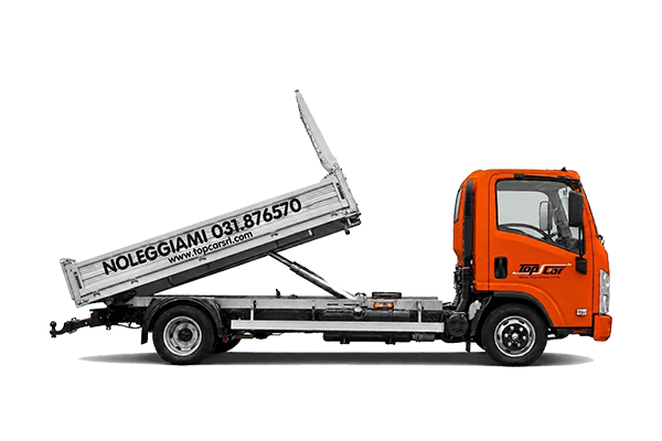 camion ribaltabile con gancio a noleggio